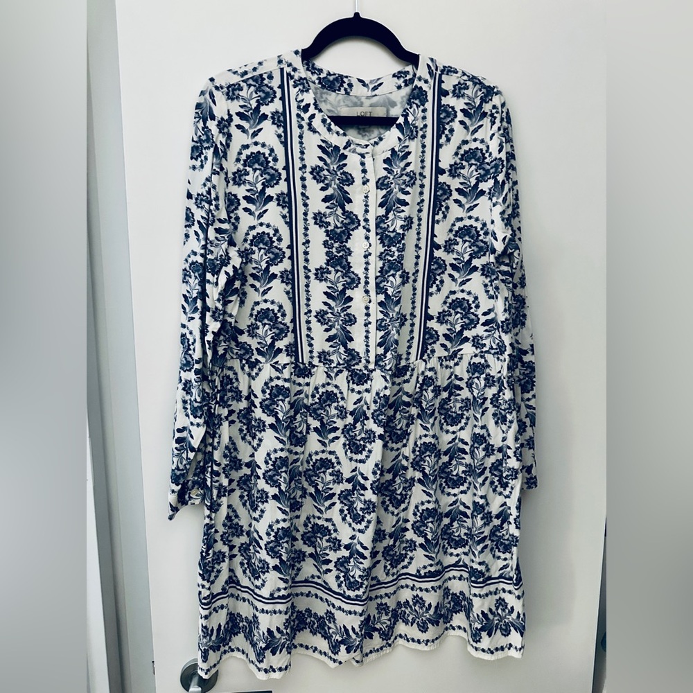 LOFT Floral Paisley Print Dress | SZ 12